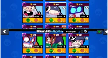 Conta Brawl Stars lvl 102 semi full com skin muito raras!!!