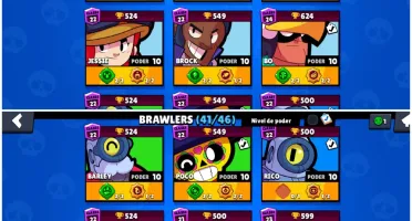 Conta Brawl Stars lvl 102 semi full com skin muito raras!!!