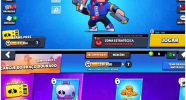 Conta Brawl Stars lvl 102 semi full com skin muito raras!!!