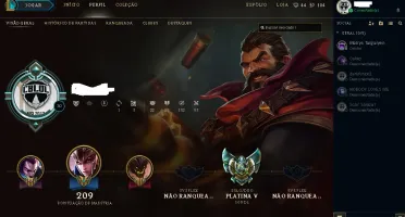 Conta Platina com bordinha de Platina