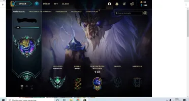 Conta League of Legends Platina 3 lv96, 29 skins