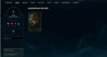 Conta league of legends platina 1