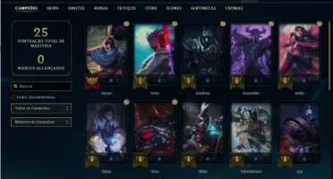 Conta league of legends platina 1