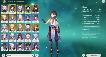 CONTA GENSHIN AR 56 - 10 DROP 5* + INFO NA DESCRIÇÃO