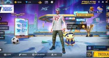 Conta Free Fire Completa: Peitorais, Emotes Raros e Armas...