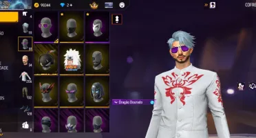 Conta Free Fire Completa: Peitorais, Emotes Raros e Armas...