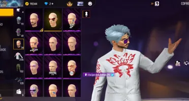 Conta Free Fire Completa: Peitorais, Emotes Raros e Armas...