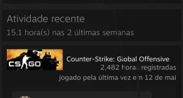 CONTA CS GO lv 15 gc SUPREMO 2500 hrs 4 medalhas