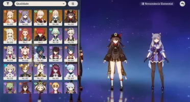 AR46 Yoimiya Kazuha Hutao Espada Celestial e mais