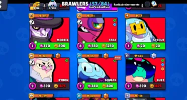 Conta brawl stars 6 lendários passe plus e passe do Bob espo
