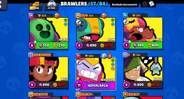 Conta brawl stars 6 lendários passe plus e passe do Bob espo