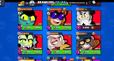 Conta brawl stars 6 lendários passe plus e passe do Bob espo