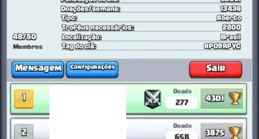 Conta Clash Royale
