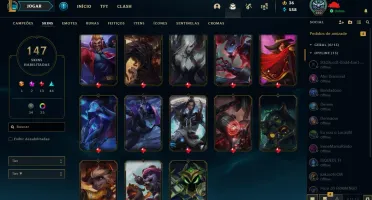 VENDO CONTA DIAMANTE 4 - FALTANDO 1 CHAMP PRA TODOS!!
