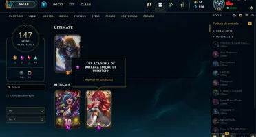 VENDO CONTA DIAMANTE 4 - FALTANDO 1 CHAMP PRA TODOS!!