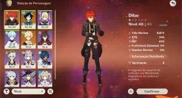 Diluc + Venti e 6000 de cash