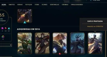 Todas Skins Raras | Black Alistar, Kayle Prateada Todas Pax