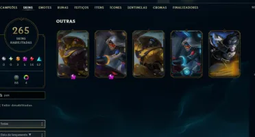Todas Skins Raras | Black Alistar, Kayle Prateada Todas Pax