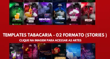 Pacote Premium ARTES para Louge E Tabacaria (100% Editável)