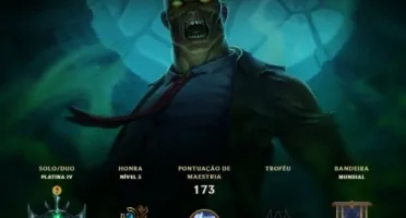 conta de lol platina 4 com MMr alto,conta desde 2014