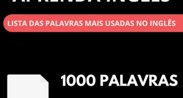 Aprenda Inglês - PDF com as 1000 Palavras mais usadas