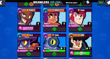 Brawl Stars com Lendária + Clash Royale com 16 lendárias