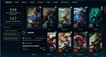 Conta Platina 4 com 94 Champs e 83 Skins + 4 Vitoriosas