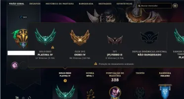 Conta Platina 4 com 94 Champs e 83 Skins + 4 Vitoriosas