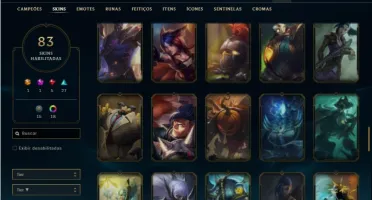 Conta Platina 4 com 94 Champs e 83 Skins + 4 Vitoriosas