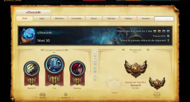 Conta lol BRONZE 3 com varias skin legais
