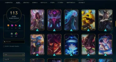 Fullacesso - Conta De 2015 - 113 Skins - Level 403 - 163 Cam
