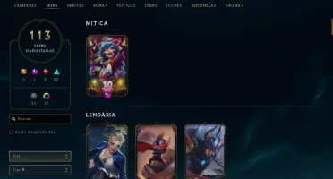Fullacesso - Conta De 2015 - 113 Skins - Level 403 - 163 Cam