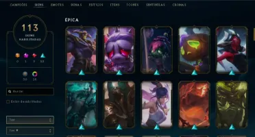 Fullacesso - Conta De 2015 - 113 Skins - Level 403 - 163 Cam