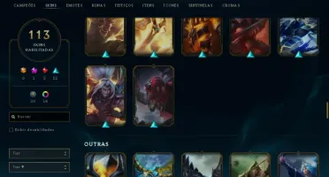 Fullacesso - Conta De 2015 - 113 Skins - Level 403 - 163 Cam