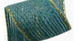 Fita de Juta 3210 Borda Ouro 10 mm - Rolo 10 Metros