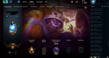 Conta GOLD IV LOL League of Legends, 95 Campeões, 93 skins