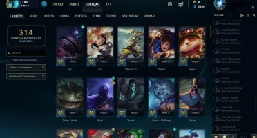 Conta GOLD IV LOL League of Legends, 95 Campeões, 93 skins