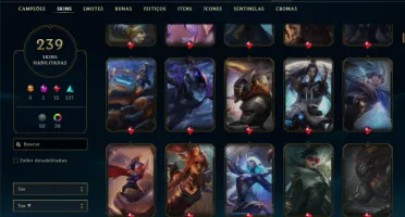 Ferro 4 com TODOS os champs e 239 Skins ( Mais de 50 Jogos )