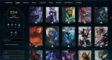Ferro 4 com TODOS os champs e 239 Skins ( Mais de 50 Jogos )