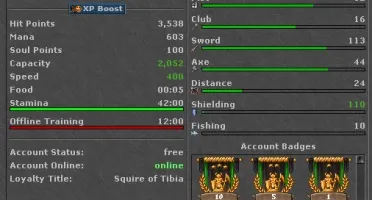 EK 256 113/108 + Warrior Retro + Vários chars skills 100+