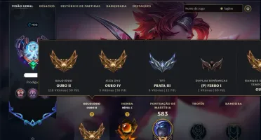 Ouro 2 com TODOS os Champs e 267 Skins +3 Prestigios