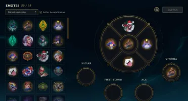 CONTA DESDE A S4 PLATINA IV, TODOS OS CAMPEÕES, 83 SKINS