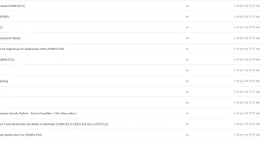 MAIS DE 130GB DE ARQUIVOS E VIDEO AULAS DE HACKING
