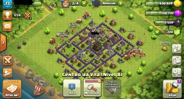 clash of clans cv 8 e Noturna cv 6  Falar Com Julianna