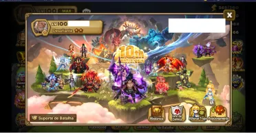Conta Summoners war Ragdoll e Nina Light Collab e Gojo dark