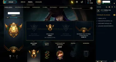 Conta League of Legends Ouro 1 46 Skins