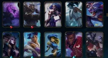 conta league of legends com 244 skins