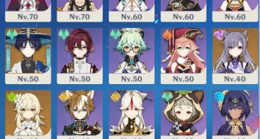Conta Genshin Impact Ayaka, Ayato, Venti, Scaramouche E +