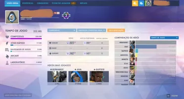 Conta Overwatch 3402 Sr Atual/3500 De Mmr Com Conta Do Hs