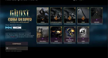 Conta COD Warzone / MW + Roze + Pacote do Ghost Grim Reaper